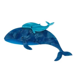 Benevolent Behemoths Blue Whale Brooch