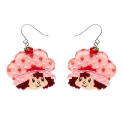 Big Adorable Strawberry Smile Drop Earrings