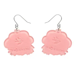 Big Adorable Strawberry Smile Drop Earrings