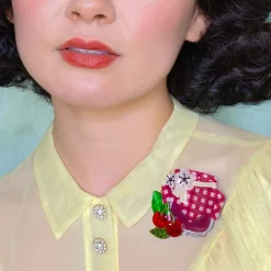 Black Cherry Bounce Brooch