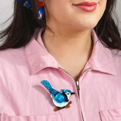Blue Jay Way Brooch