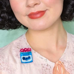 Blueberry Precious Preserve Mini Brooch
