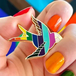 Bluebird Of Happiness For All Enamel Pin