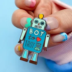 Bot To Trot Enamel Pin