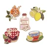 Botanical Fruit Enamel Pin Pack - 5 Piece