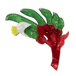 Bouncing Botannical Flower Brooch