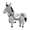 Brave Burro Donkey Brooch