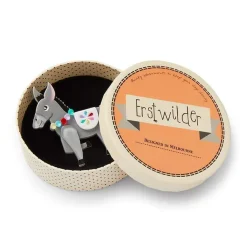 Brave Burro Donkey Brooch