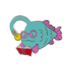 Bright-Eyed Bibliophile Enamel Pin