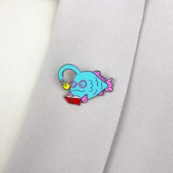 Bright-Eyed Bibliophile Enamel Pin