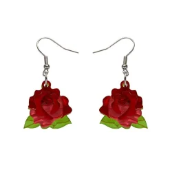 Budding Romance Rose Drop Earrings