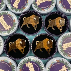 Buffalo Bull Brooch