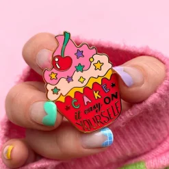 Cake It Easy On Yourself Enamel Pin
