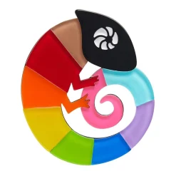 Carmel'S Colourful Chameleon Brooch