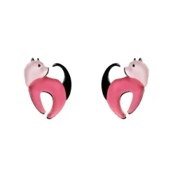 Cat Walk Stud Cat Earrings
