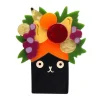 Catmen Miranda Brooch