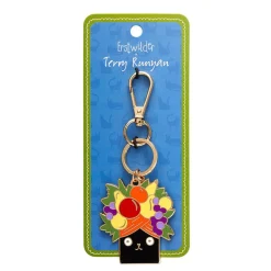 Catmen Miranda Enamel Key Ring
