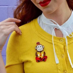 Charley Chimp Brooch