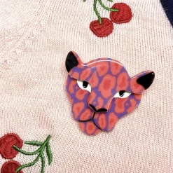 Chasing Sheeba Cheetah Brooch