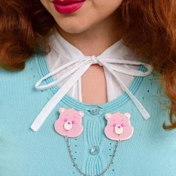Cheer Bear Smiles Cardigan Clips