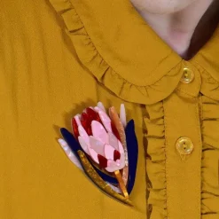 Cheer For Protea Brooch