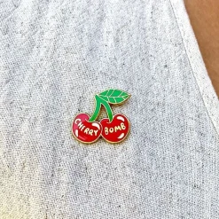 Cherry Bomb Enamel Pin
