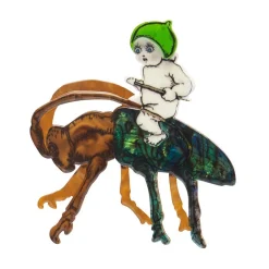 Christmas Beetle Brooch