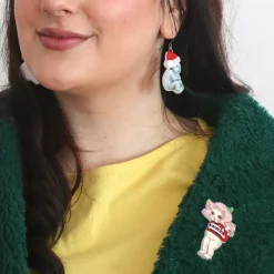 Christmas Sweater Petal Brooch