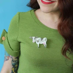Clara-Bell Cow Brooch