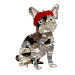 Claude The Chic Dog Brooch