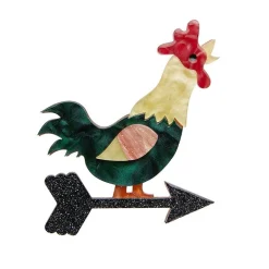 Cockadoodle Doo Brooch