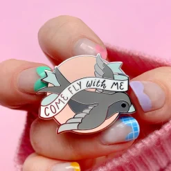 Come Fly With Me Enamel Pin
