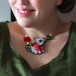 Comfy Christmas Koala Necklace
