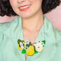 Compare The Pear Statement Necklace