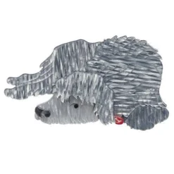 Conan The Content Dog Brooch