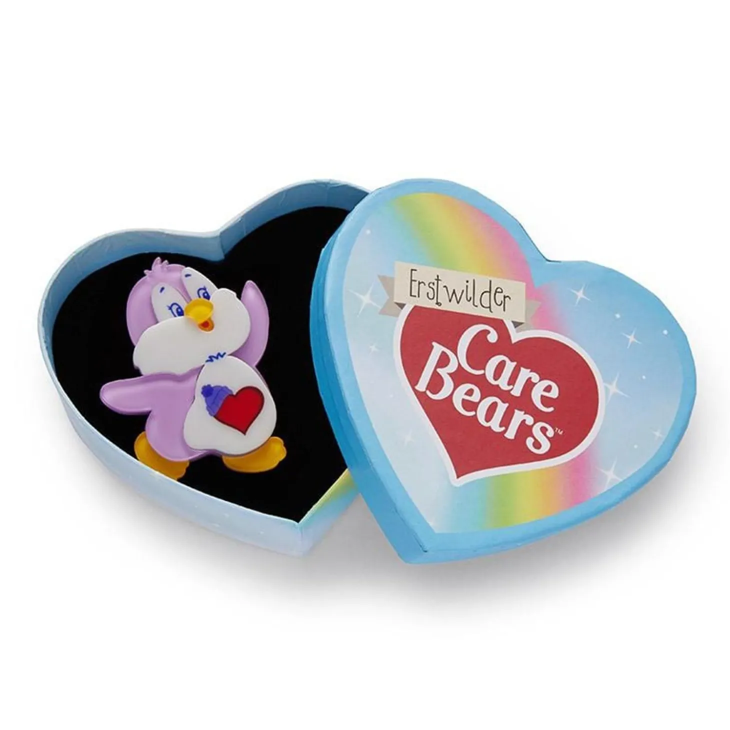 Cozy Heart Penguin Brooch