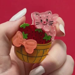 Curious Custard Brooch