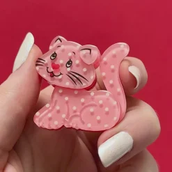 Custard Cat Mini Brooch