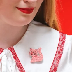 Custard Cat Mini Brooch