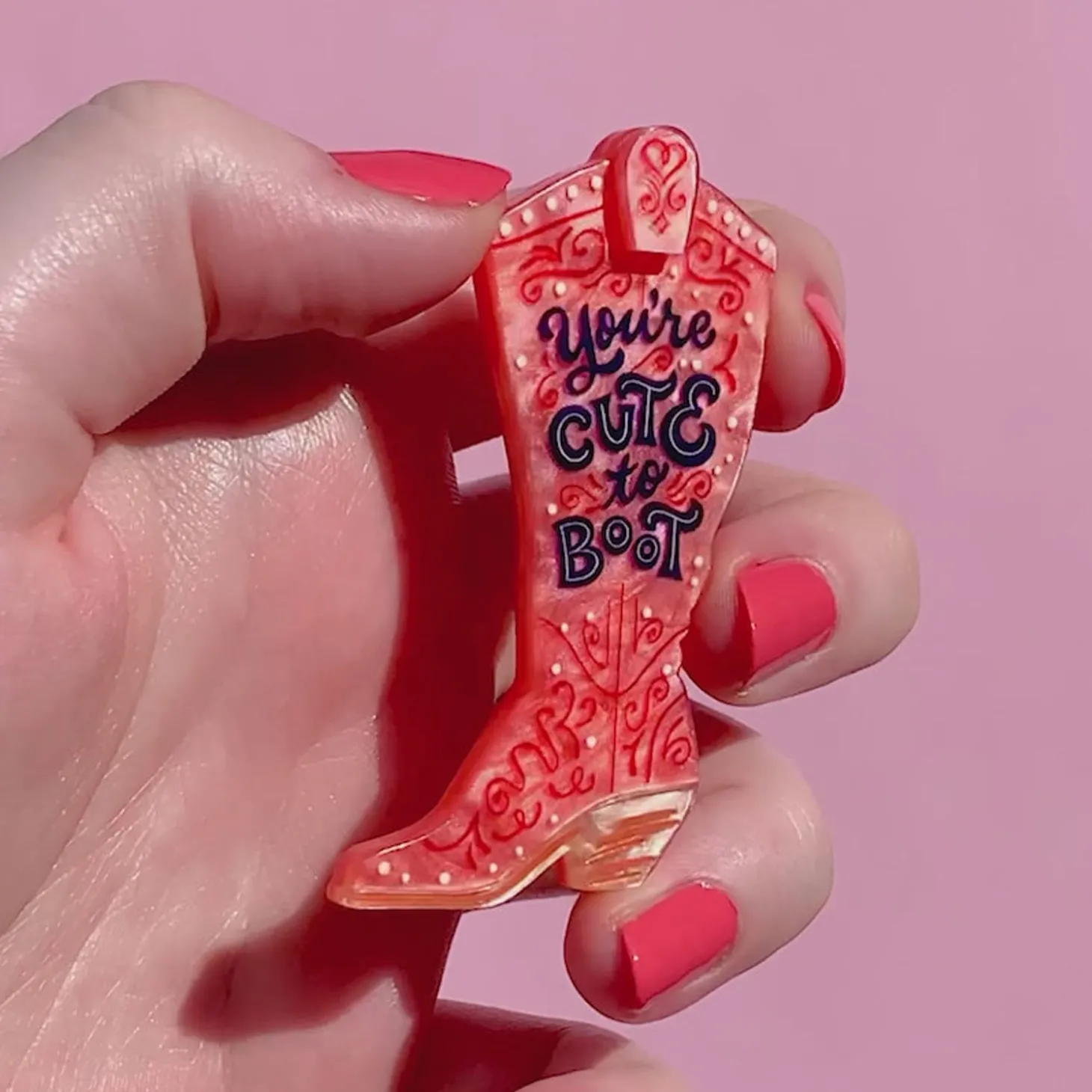 Cute To Boot Brooch