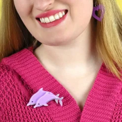 Dancing Dolphins Brooch