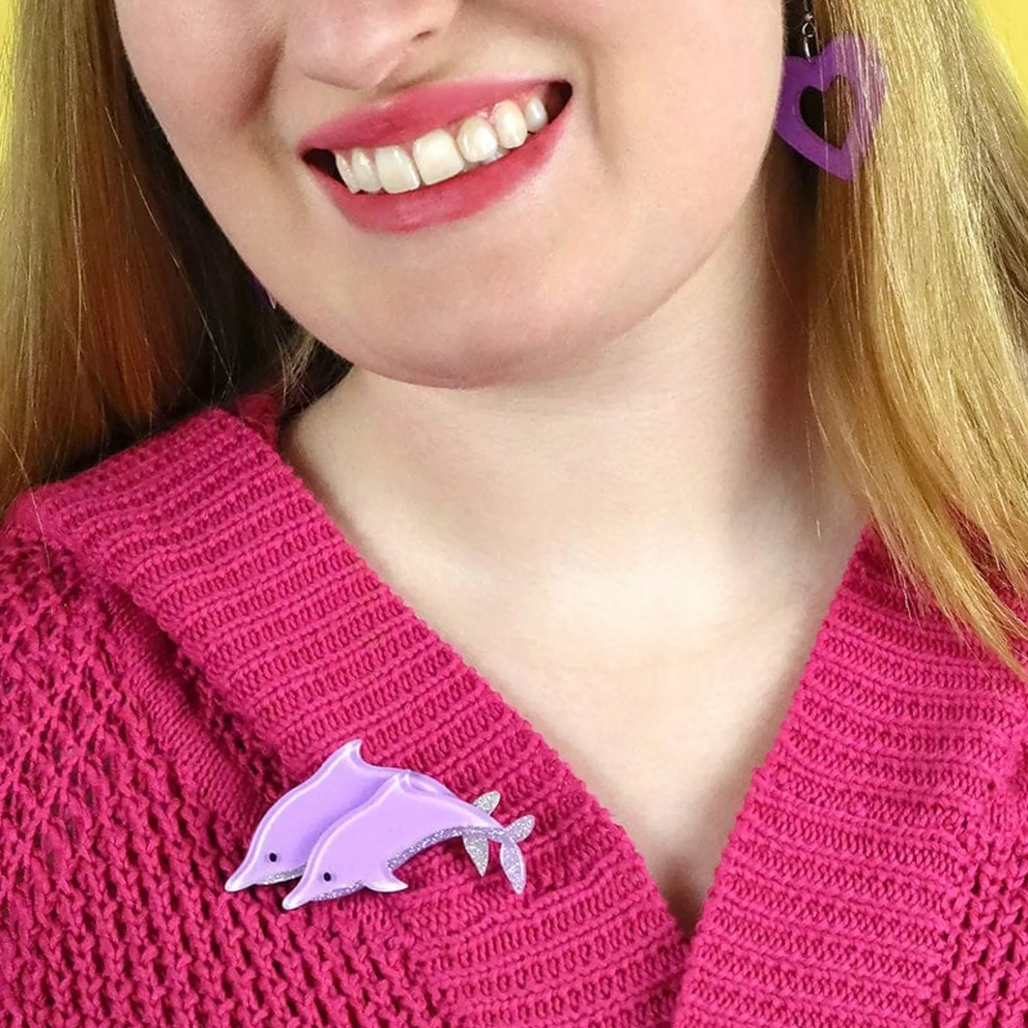 Dancing Dolphins Brooch
