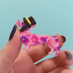 Dapper Dachsund Mini Brooch