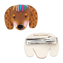 Darcy The Dachshund Hair Clips Set - 2 Piece