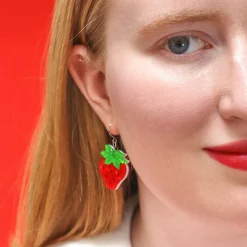 Darling Strawberry Drop Earrings