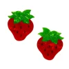 Darling Strawberry Hair Clips Set - 2 Piece