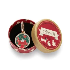 Deck The Halls Enamel Pet Charm
