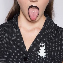 Detroit Rock City Cat Brooch