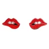 Double Feature Lips Stud Earrings