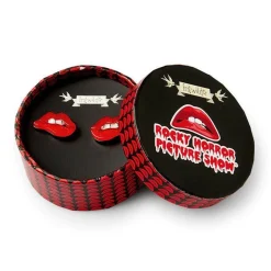 Double Feature Lips Stud Earrings